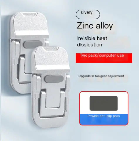 Suporte Invisível de Zinco-Metal para Laptop com Dissipação de Calor