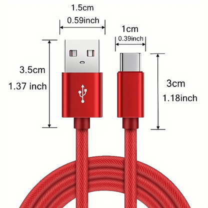 100.58cm/201.17cm/3.02meter High-Speed USB Type-C