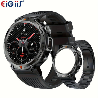 EIGIIS Men'S Outdoor Sports Watch with IPX8 (3ATM) Flashlight