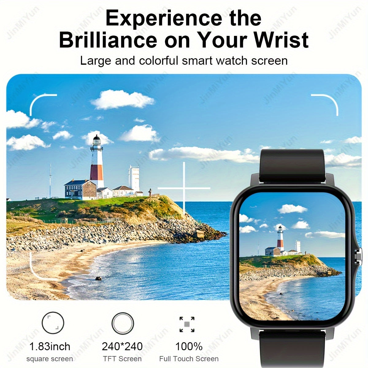 HOT 1.83  Full Screen Touch Sports Smartwatch For Men