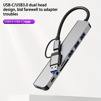 3.0 High speed USB C hub USB splitter 8-in-1 USB