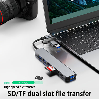 3.0 High speed USB C hub USB splitter 8-in-1 USB