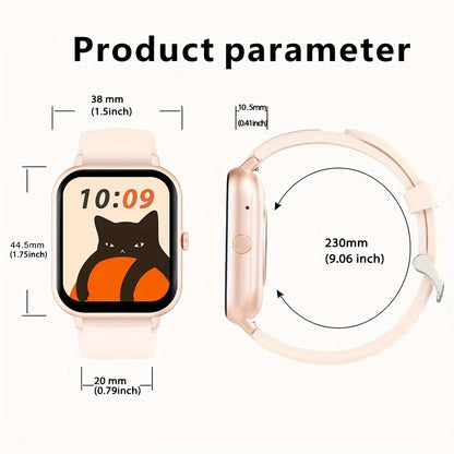 Unisex Smart Watch (Answer/Make Call), 1.83'' Wireless Calling Smartwatch With Pedometer/100+Sport Modes/Ai Voice Control/100+ Watch Faces/Alarm Clock/ Smart Fitness Watch Compatible For IPhone And Android Phones, Goods Gifts