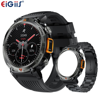 EIGIIS Men'S Outdoor Sports Watch with IPX8 (3ATM) Flashlight