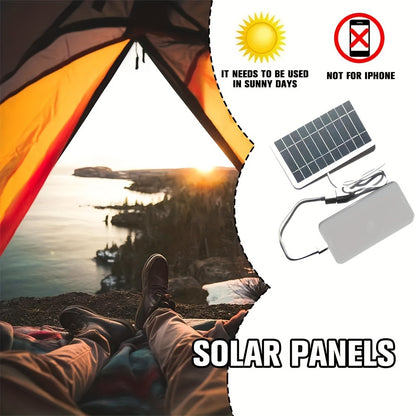 Portable Solar Charger with USB - 2W,
