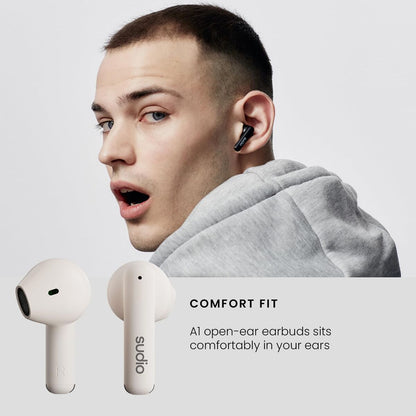 In-ear Bluetooth Headphones Sudio A1 True Wireless White-9
