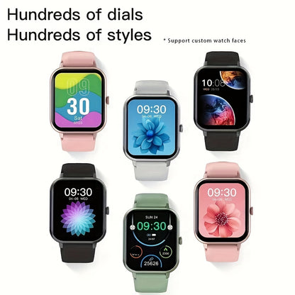 Unisex Smart Watch (Answer/Make Call), 1.83'' Wireless Calling Smartwatch With Pedometer/100+Sport Modes/Ai Voice Control/100+ Watch Faces/Alarm Clock/ Smart Fitness Watch Compatible For IPhone And Android Phones, Goods Gifts