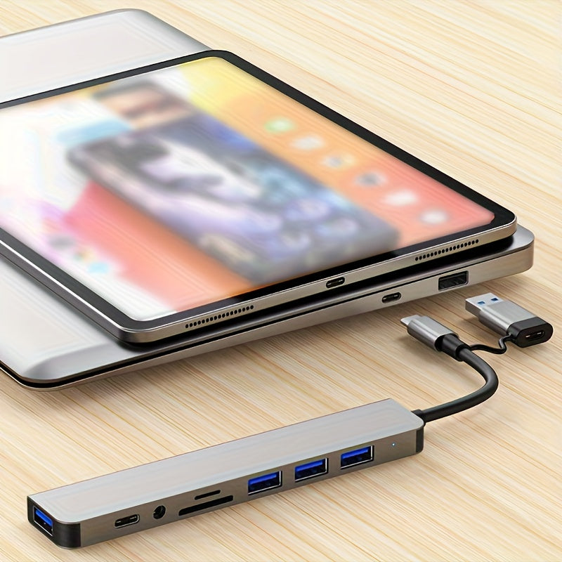 3.0 High speed USB C hub USB splitter 8-in-1 USB