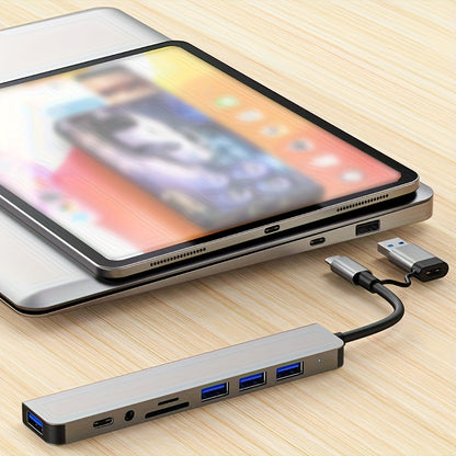 3.0 High speed USB C hub USB splitter 8-in-1 USB