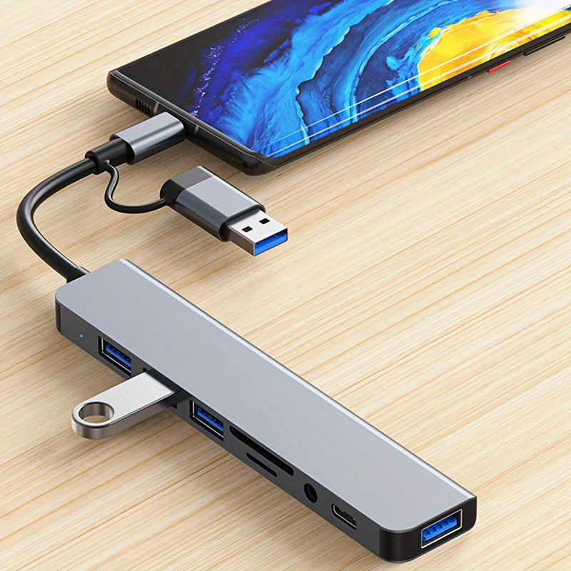 3.0 High speed USB C hub USB splitter 8-in-1 USB