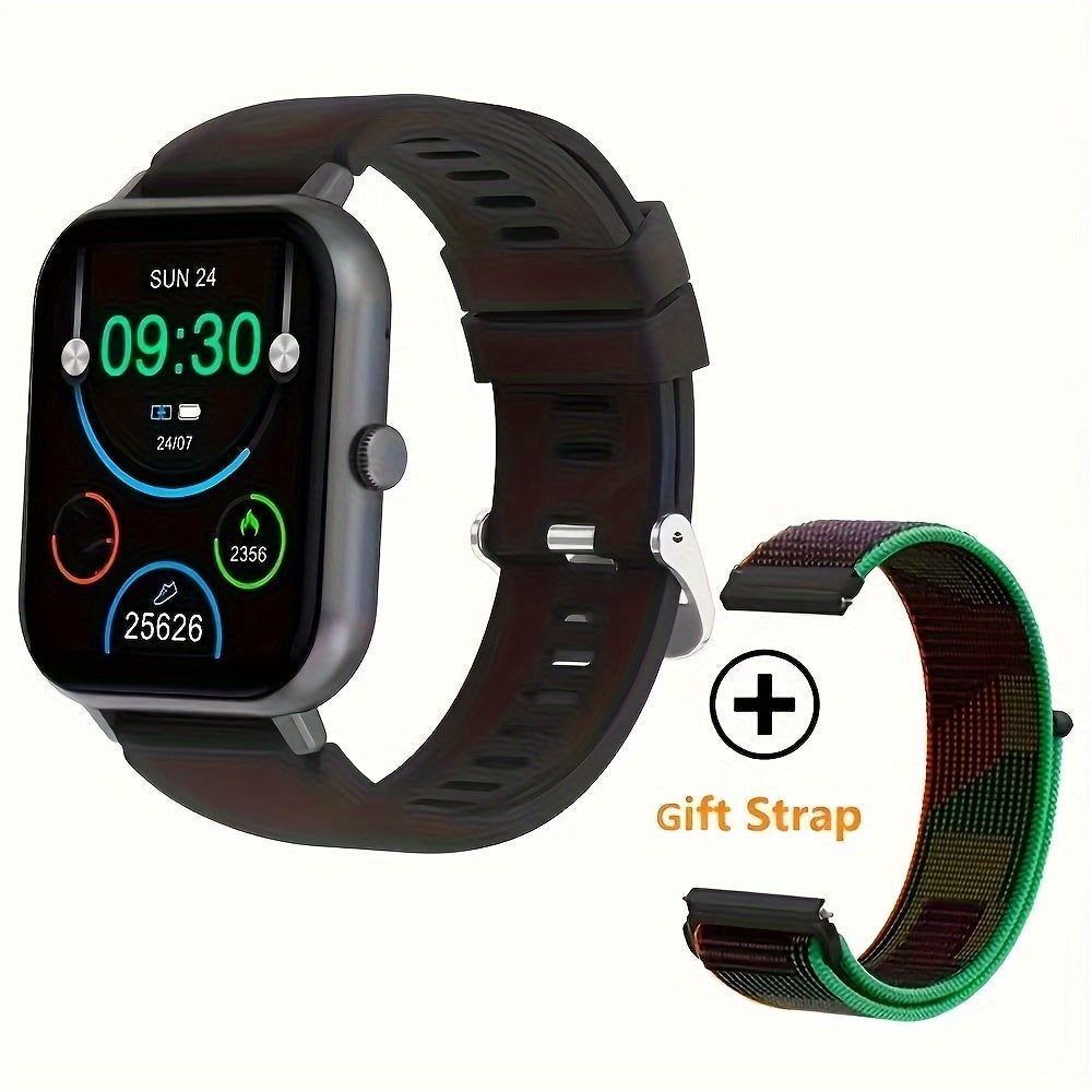 Unisex Smart Watch (Answer/Make Call), 1.83'' Wireless Calling Smartwatch With Pedometer/100+Sport Modes/Ai Voice Control/100+ Watch Faces/Alarm Clock/ Smart Fitness Watch Compatible For IPhone And Android Phones, Goods Gifts