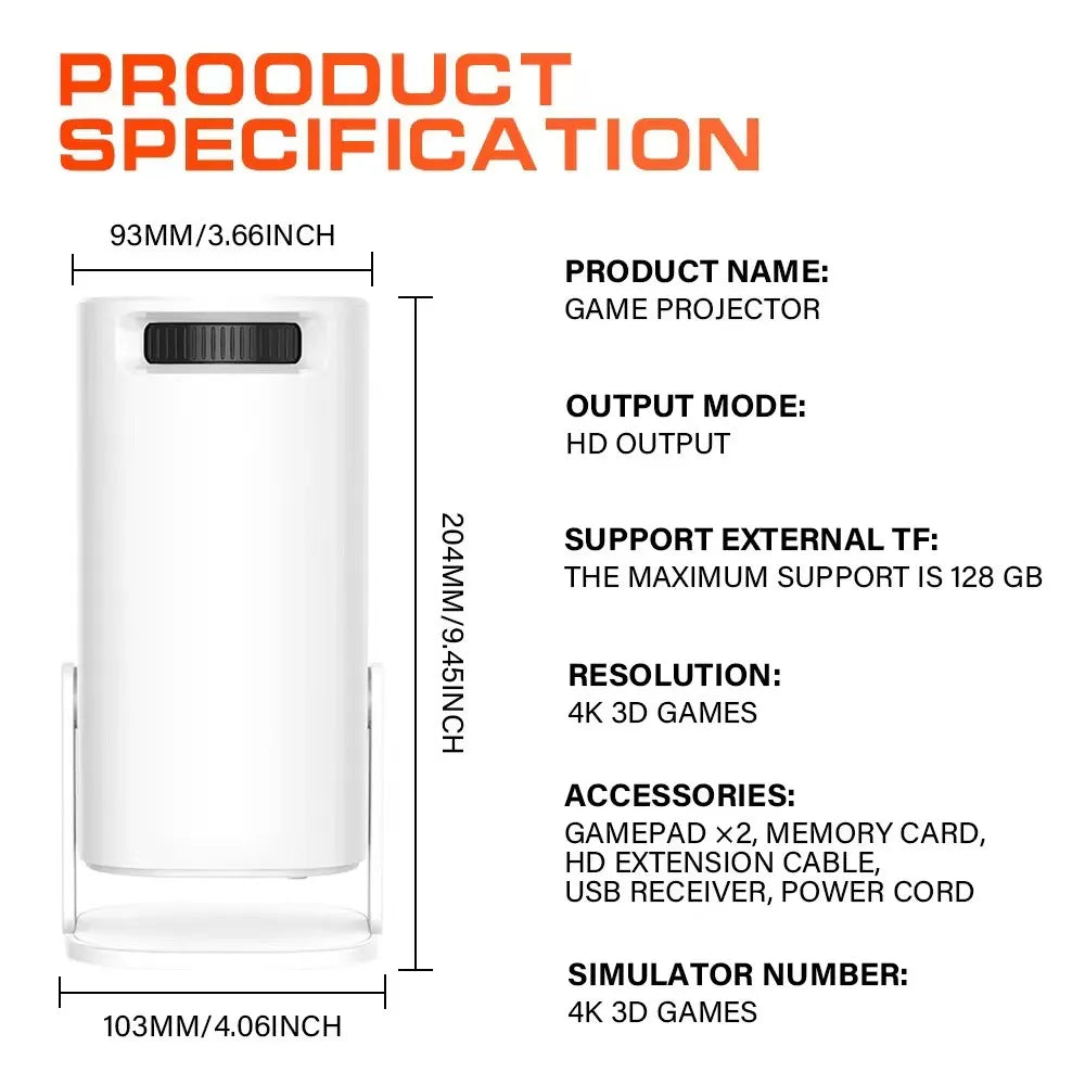 HD MaxPlay P30 Wireless Game Projector